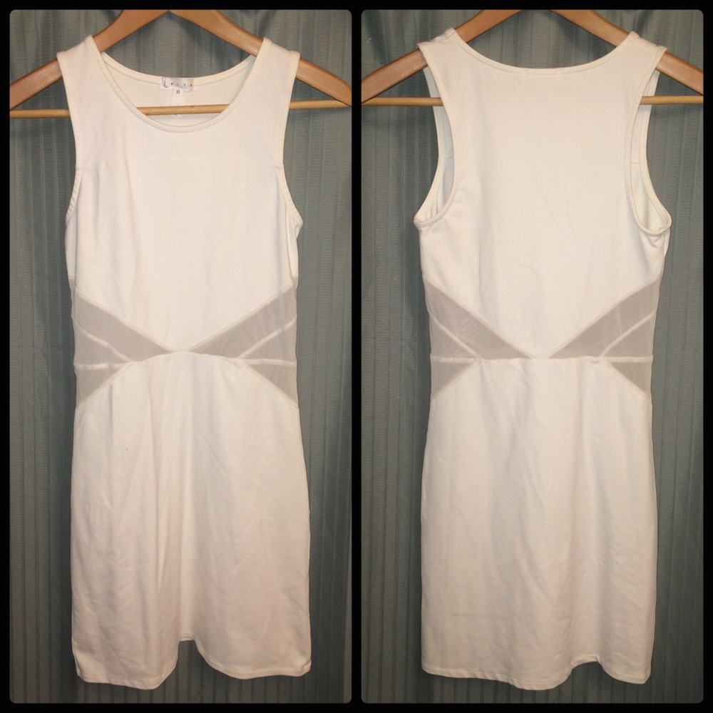 White Cutout Bodycon Dress